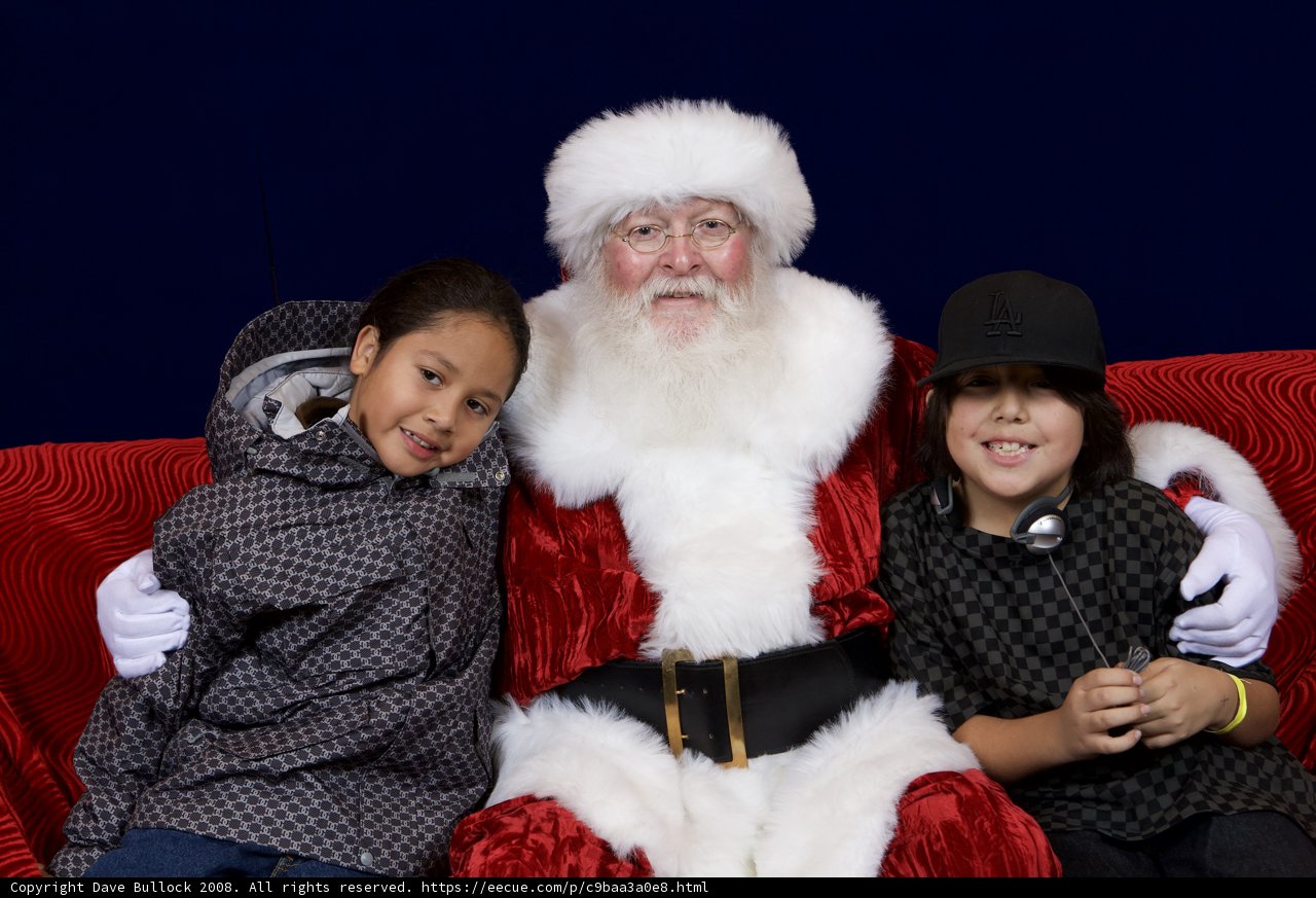 Santa Claus meets his furry friends at the zoo