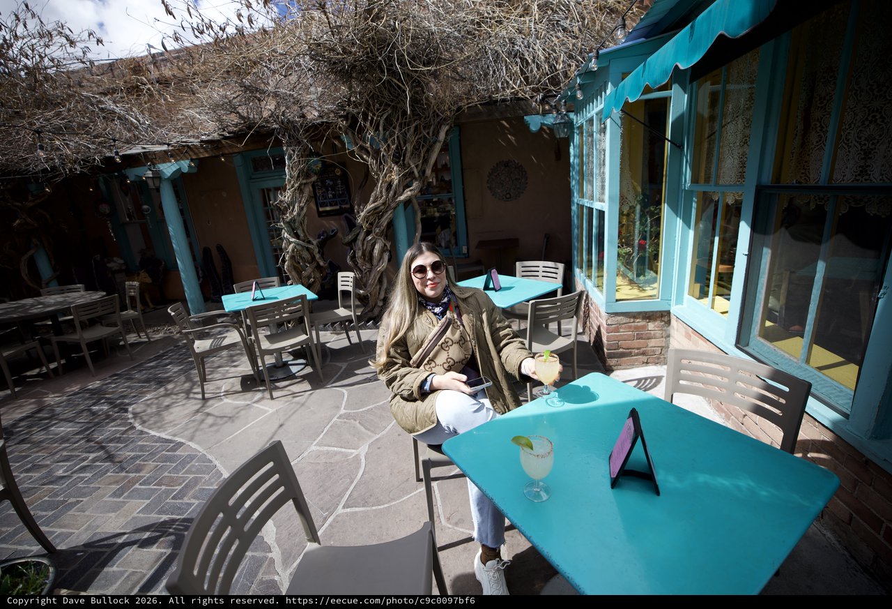 Sunny Afternoon at Turquoise Patio Café