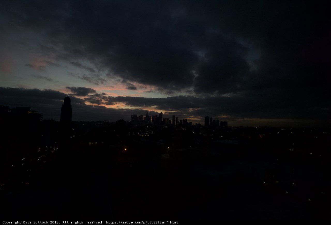 Urban Sunset Silhouette