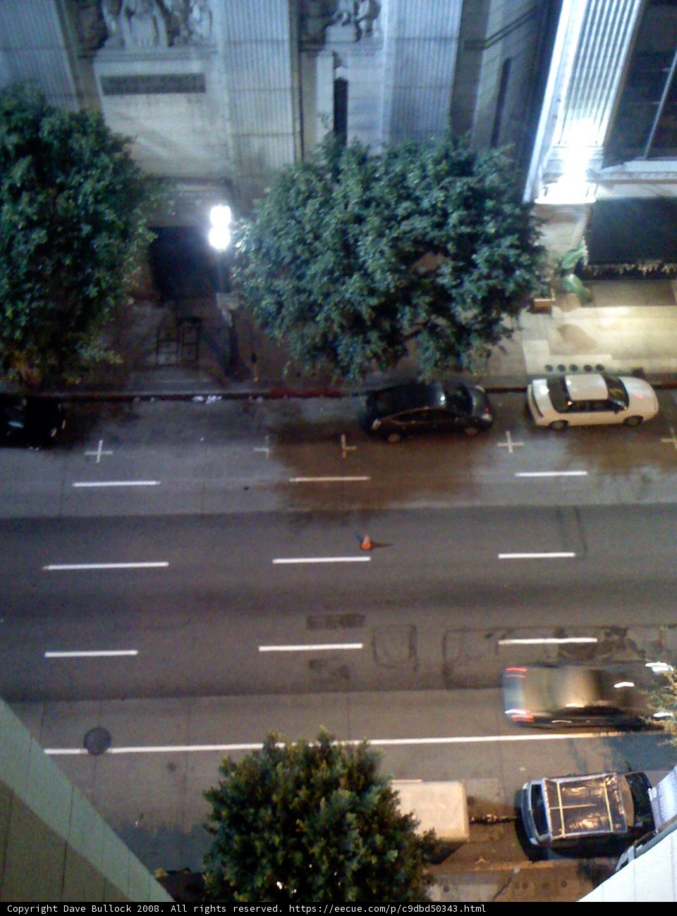 Nighttime Traffic on a Busy Road