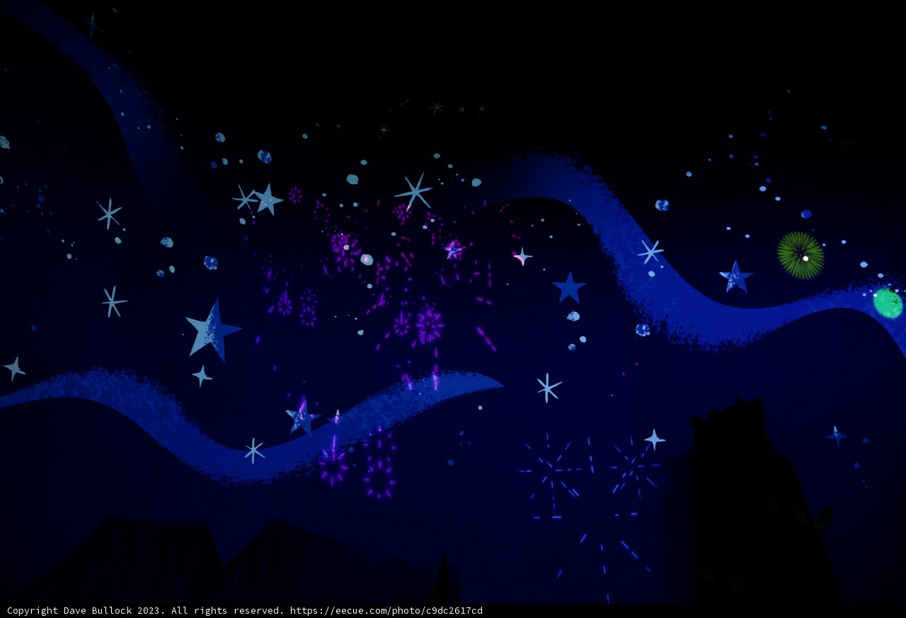 Magical Night Sky at Disneyland