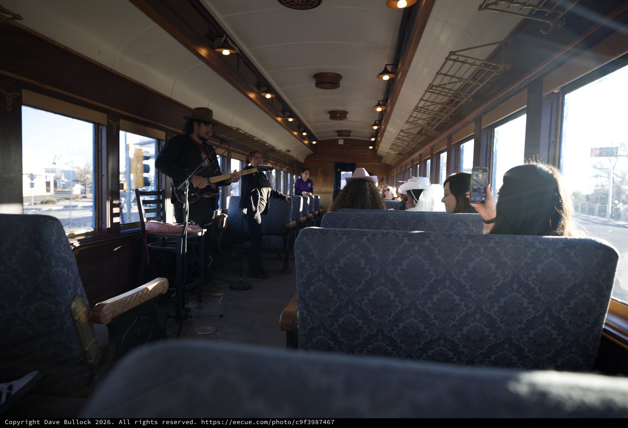 Live Music Performance on Vintage Train Car