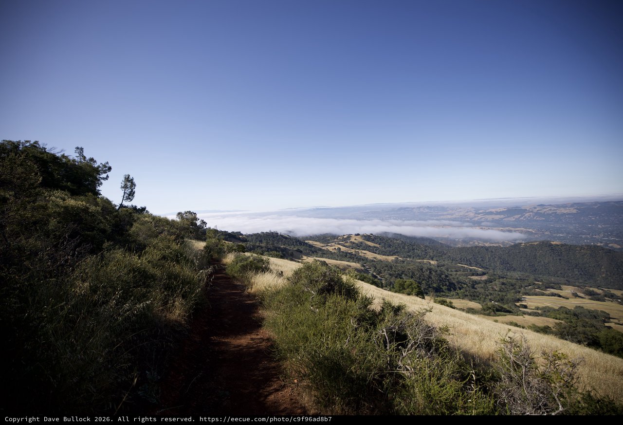 Above the Clouds on Mount Diablo's Ridge Trail