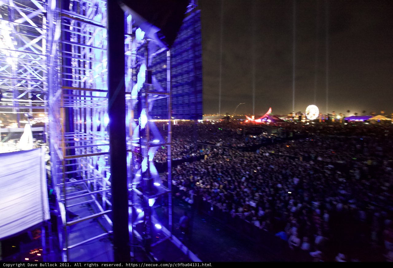 Blue-Lit Metropolis Concert Crowd