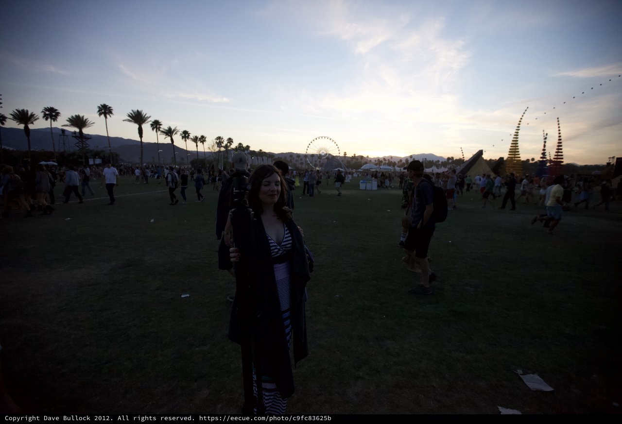 Golden Hour Portrait at Coachella Music Festival 2012