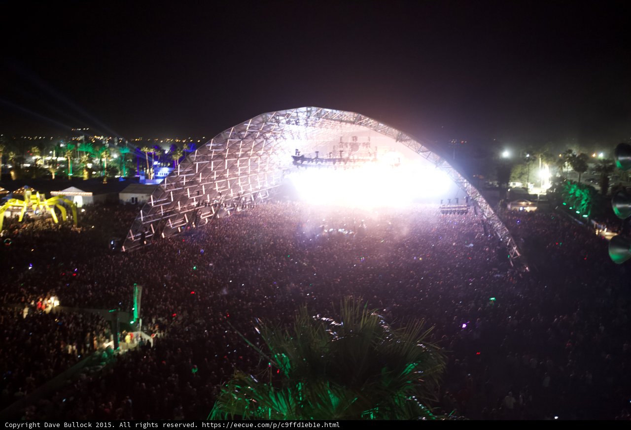 Metropolis Concert Crowd at Night