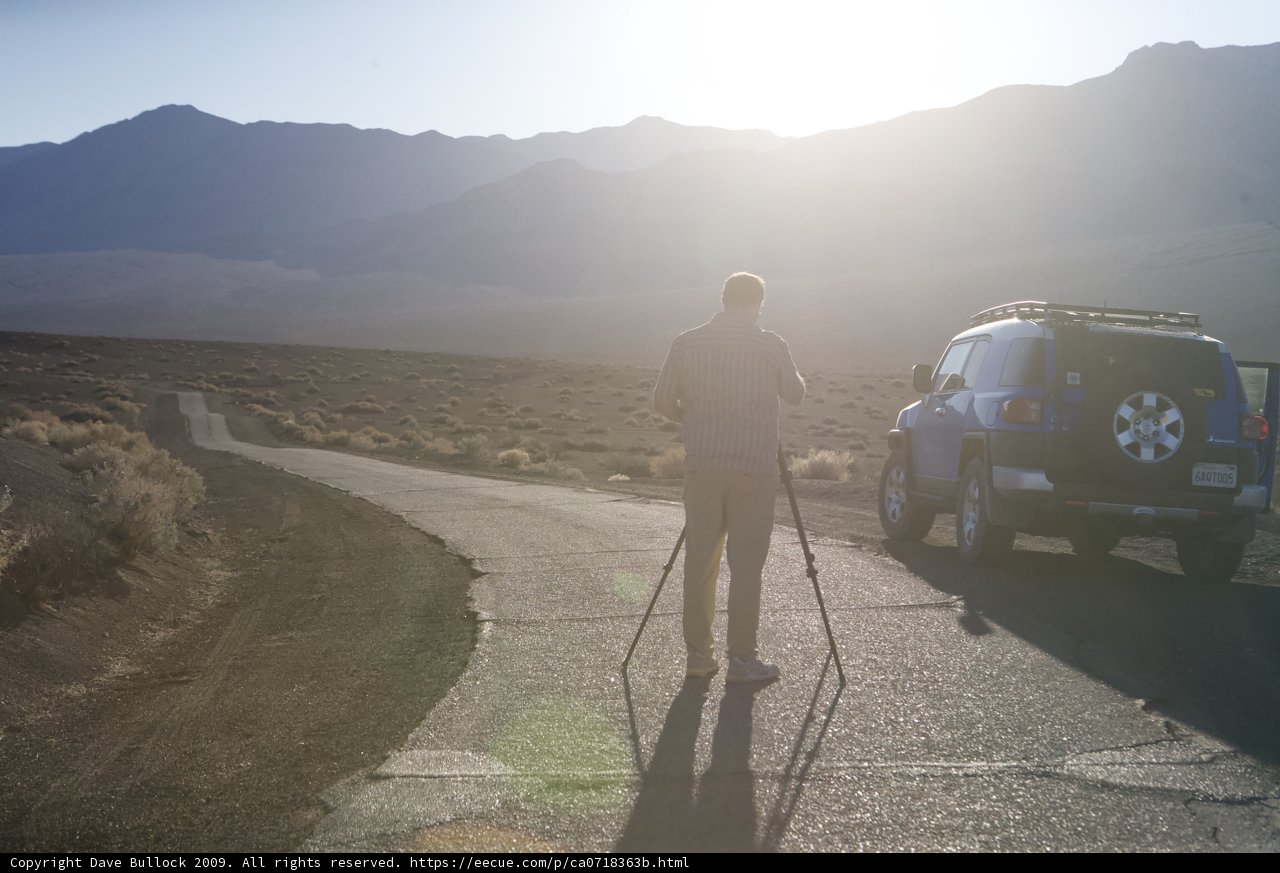 Walking on Crutches in Death Valley