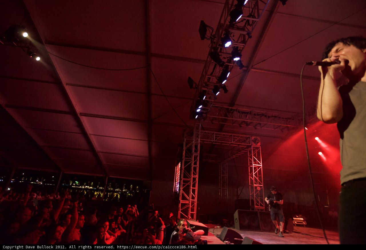 Rocking the Stage: A Man's Performance at Coachella 2012