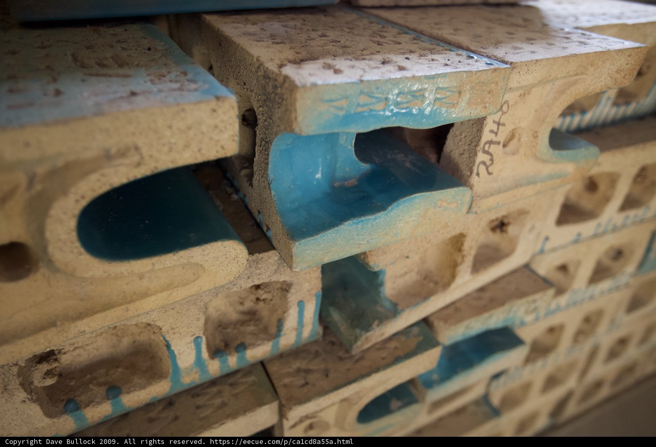 The Archaeological Mystery of the Blue Bricks with a Hole in the Middle