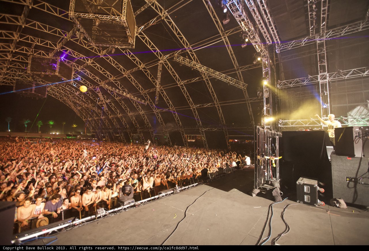 Coachella Crowd in the Spotlight