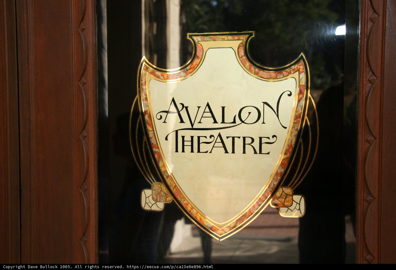 Avalon Theatre Sign