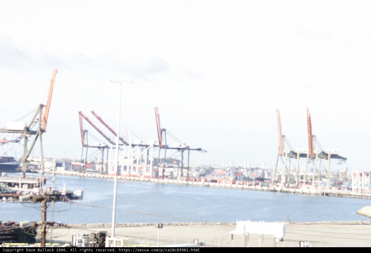 Busy Harbor on a Cloudy Day