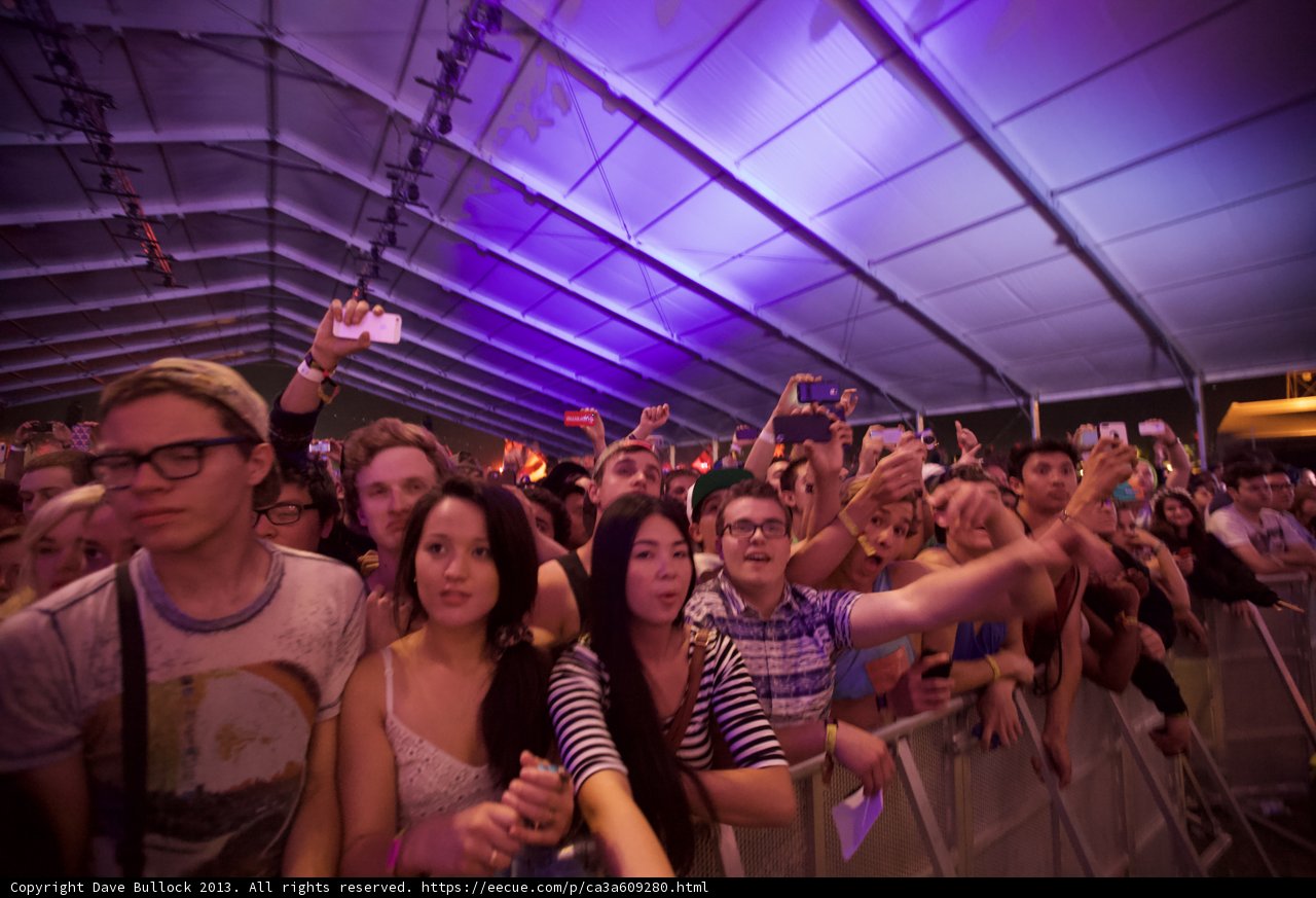 Hands Up in the Crowd at Coachella