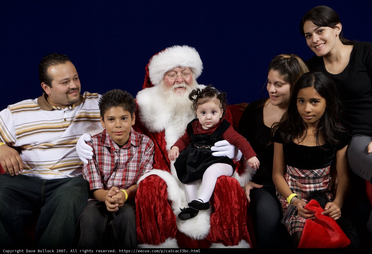 Capturing a Festive Moment with Santa Claus