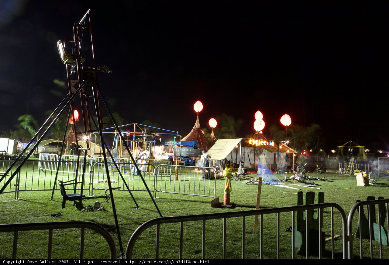 Nighttime Carnival Under the Big Tent