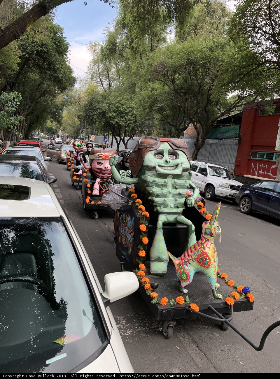 Skeleton Parade on Wheels