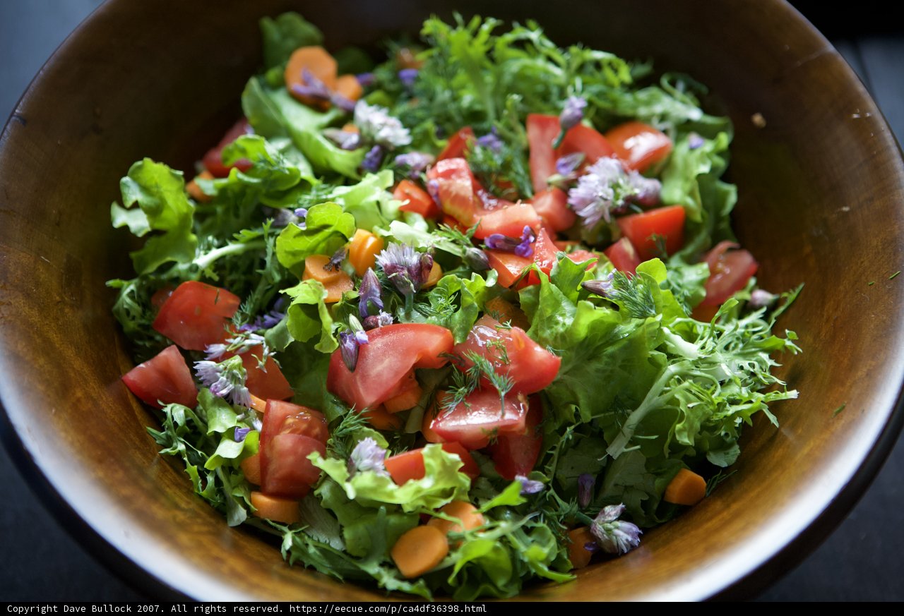 Fresh and Colorful Garden Salad
