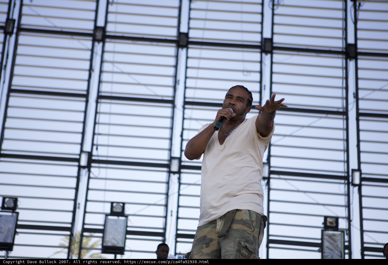 Entertainer Pharoahe Monch Performs at Coachella 2007
