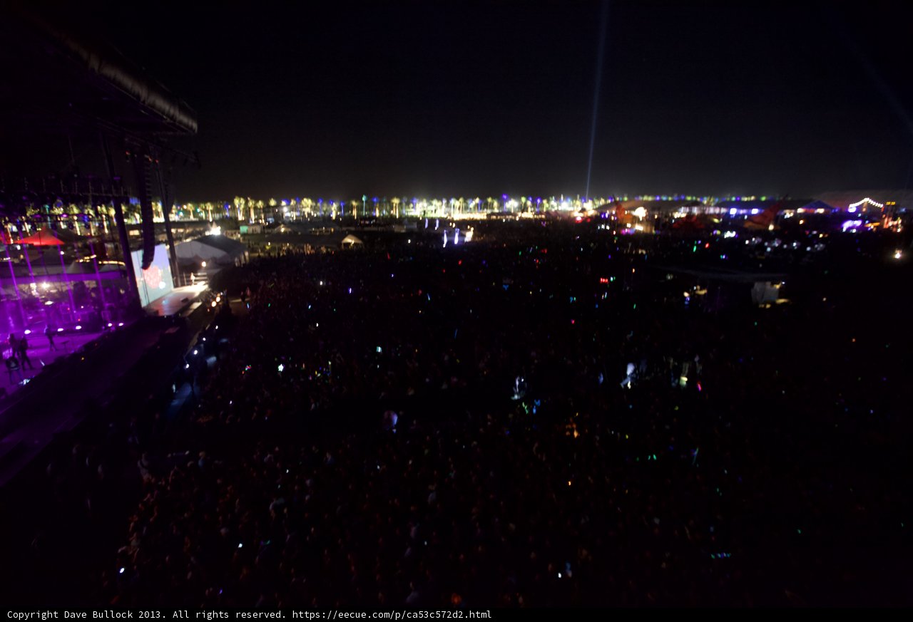 Coachella Stage Lighting Up the Night