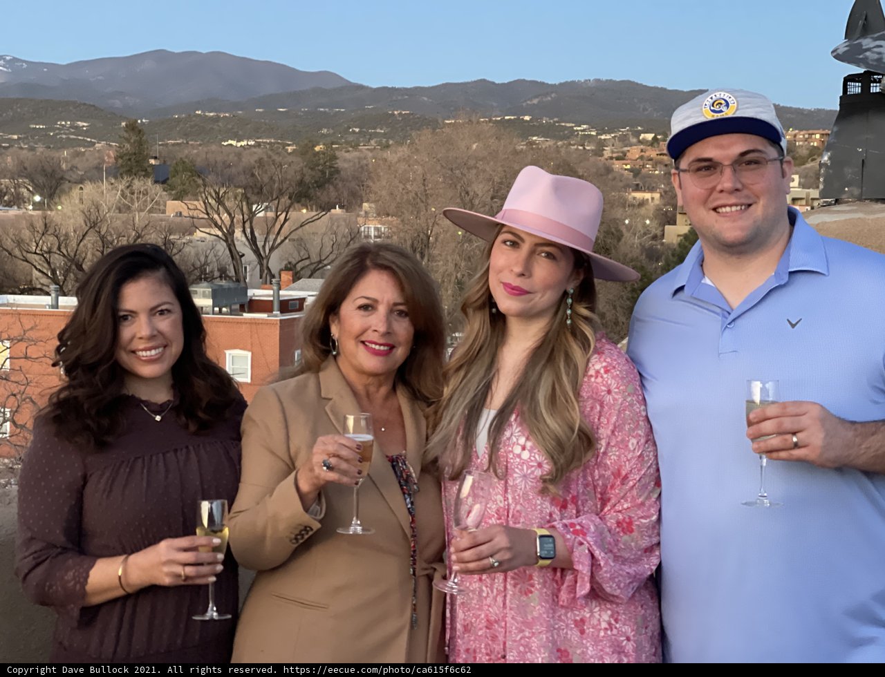 Enjoying Wine in Santa Fe