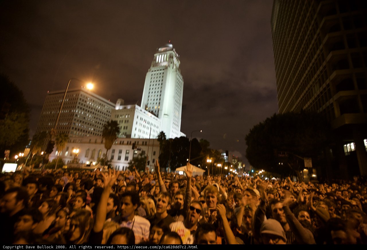 Metropolis Concert Crowd in Urban Center