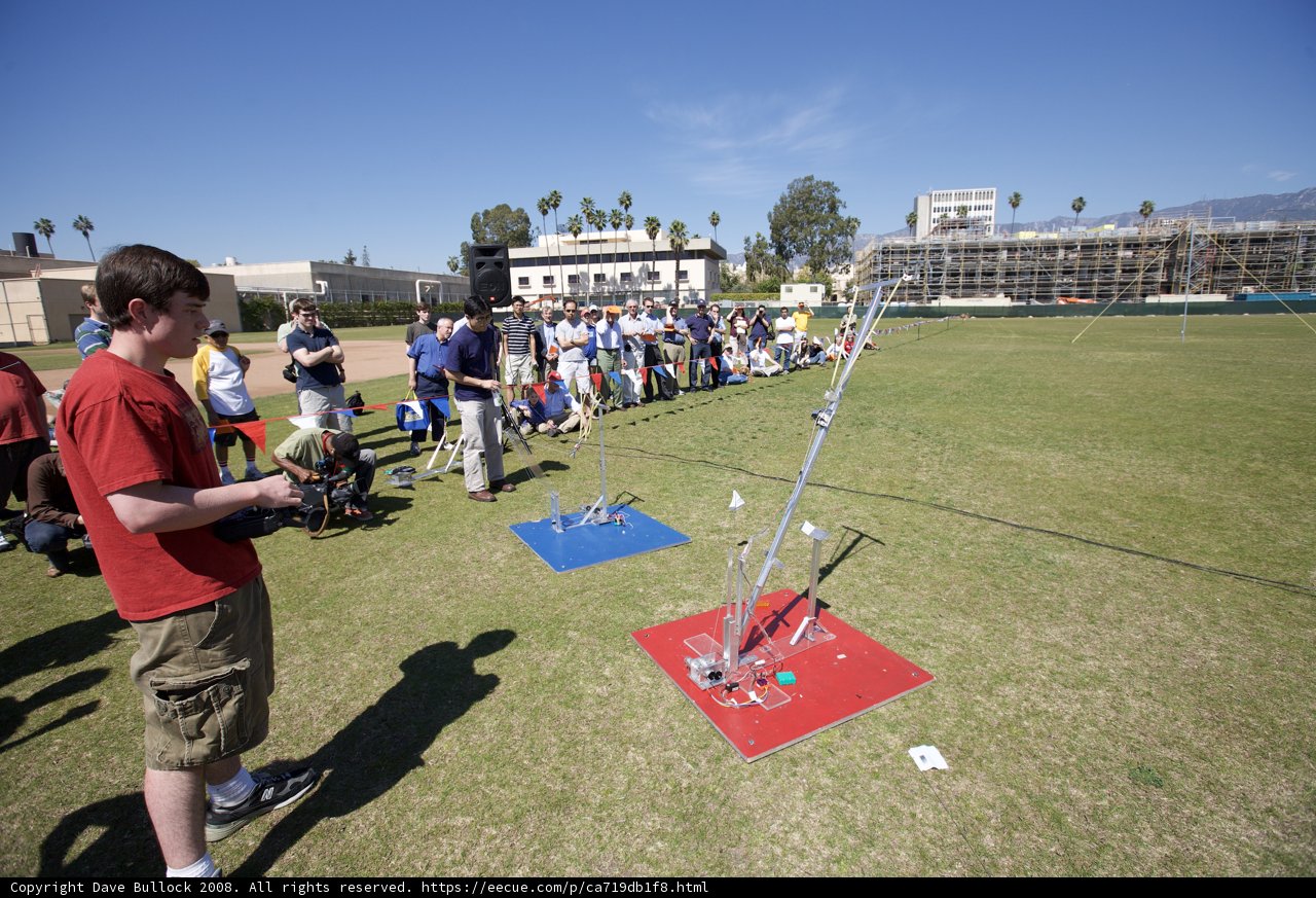 Caltech Engineering Competition Participants Gather Around the Field