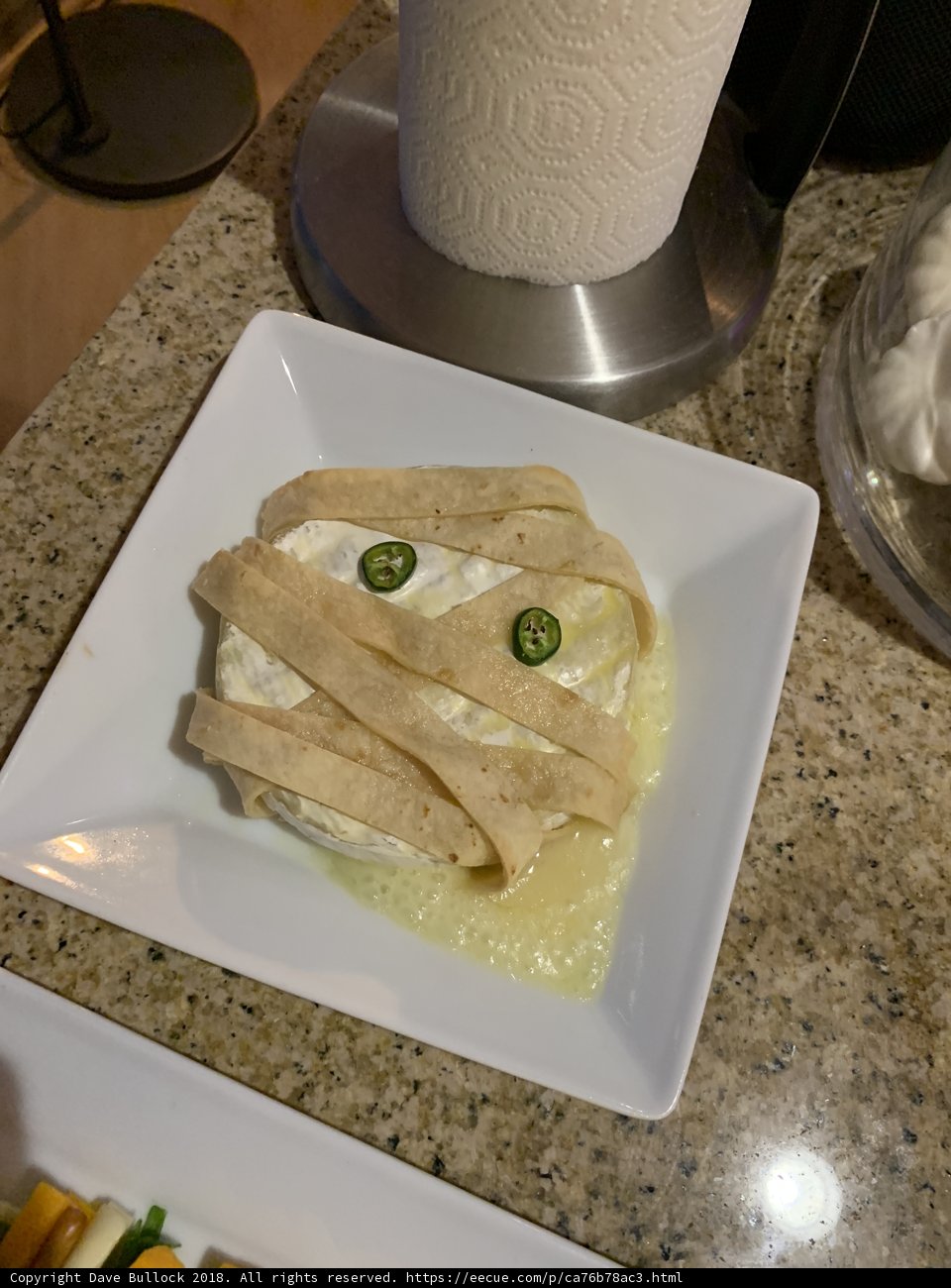 Spooky Halloween Meal on a Plate