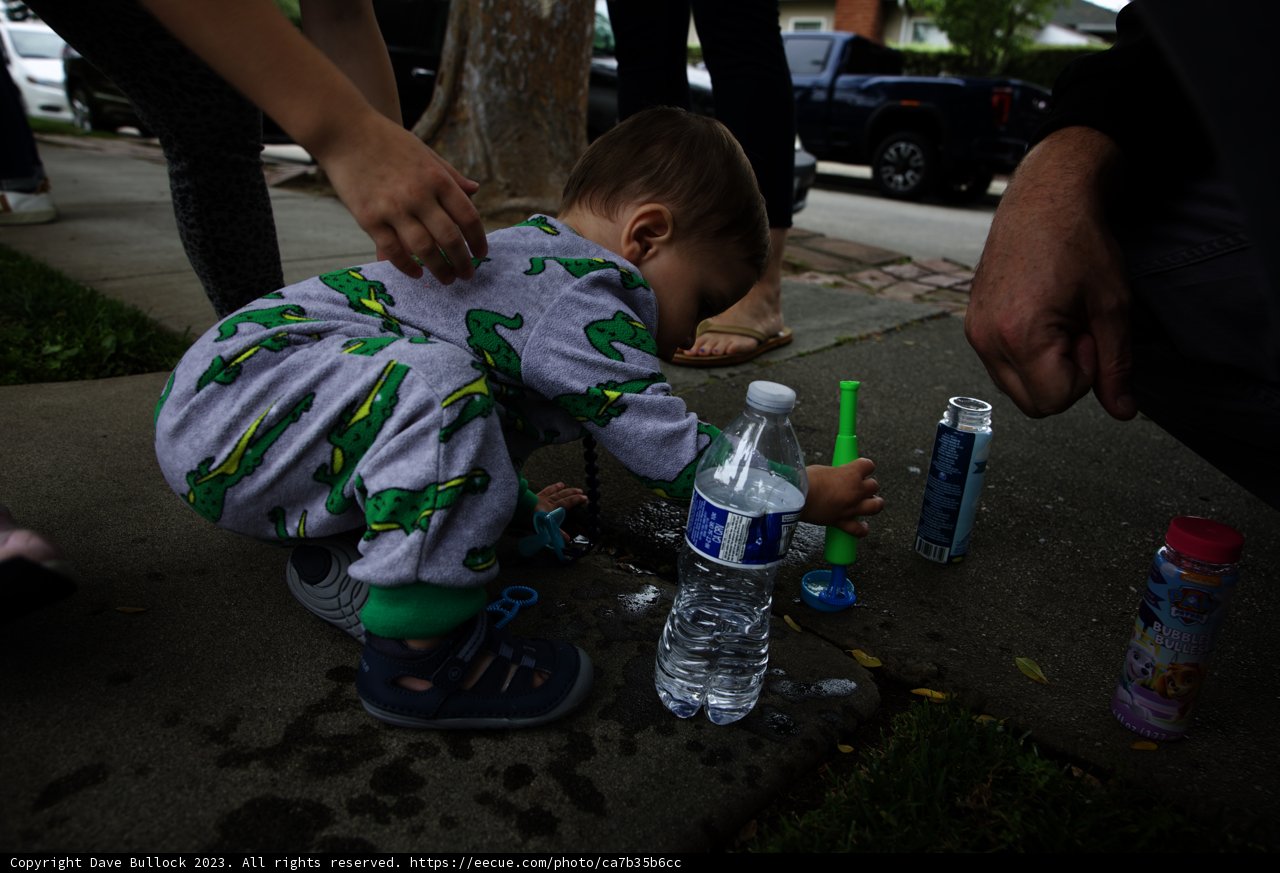 Splashing Sidewalk Fun at Cam's Grad Party