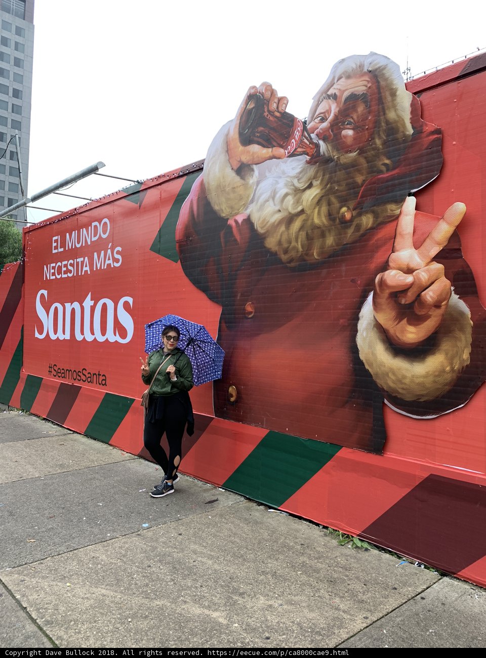 Standing next to Santa