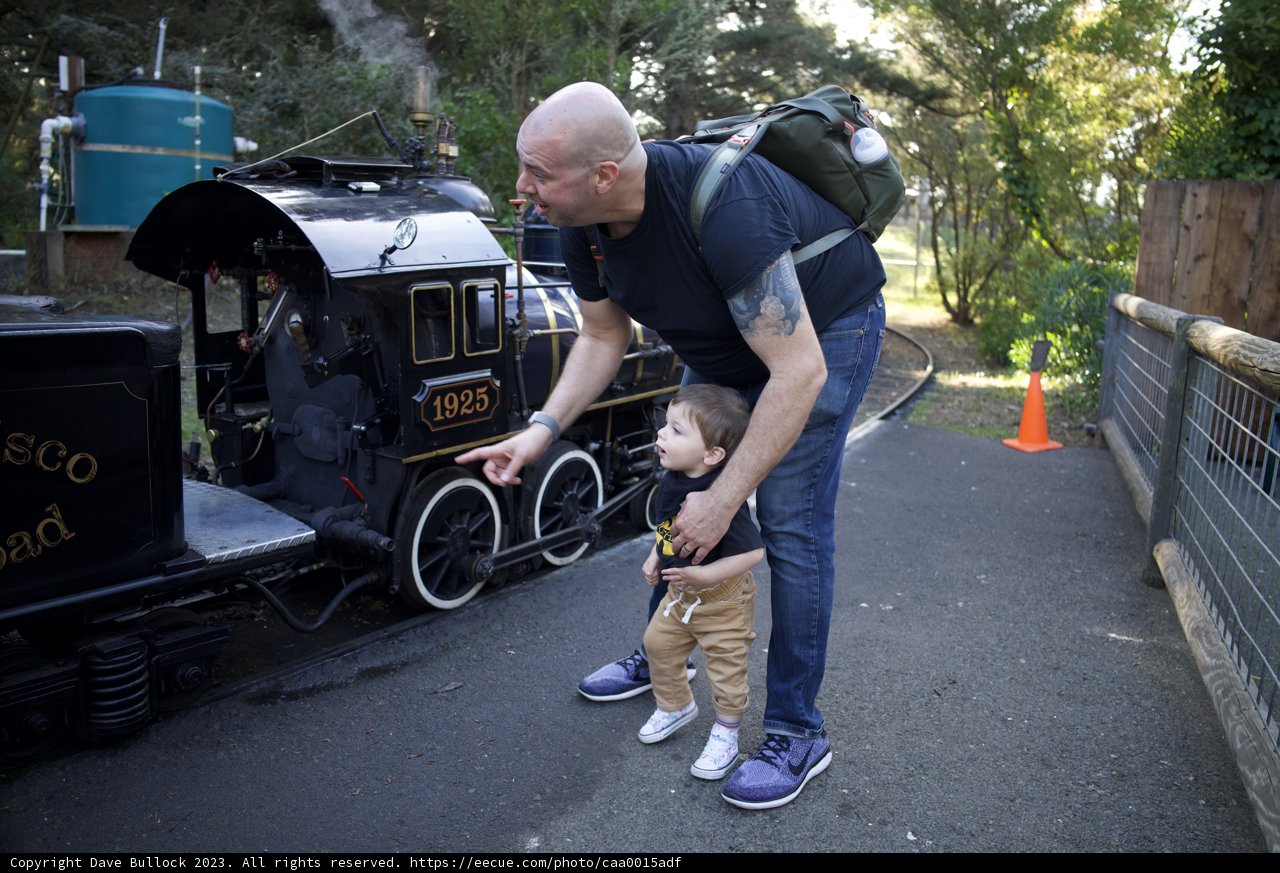 A Day at the Zoo: Dave B and Wesley's Miniature Train Adventure