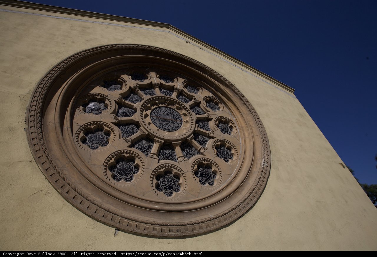 The Round Window at Wilshire Temple