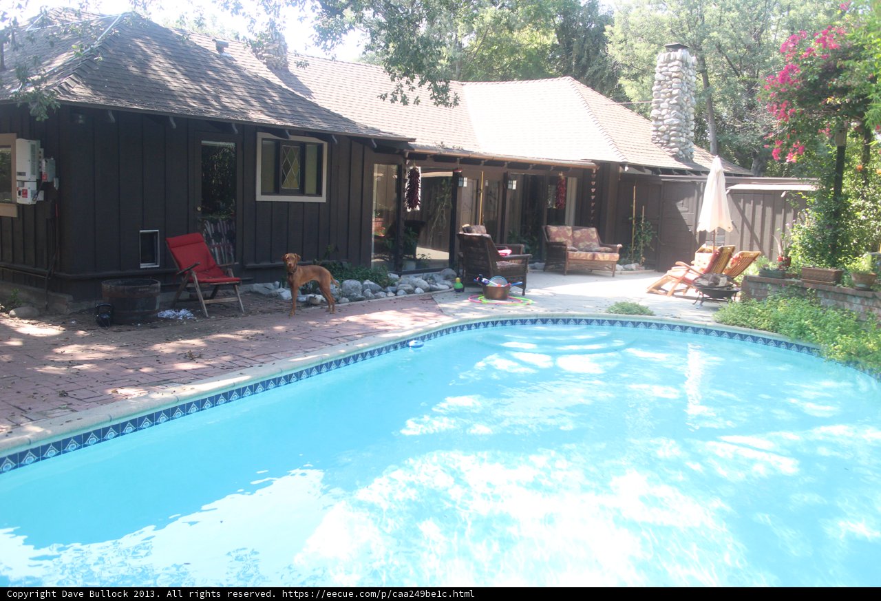 Relaxing in a Backyard Oasis