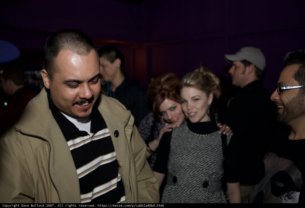 Man in Black Jacket at Night Club