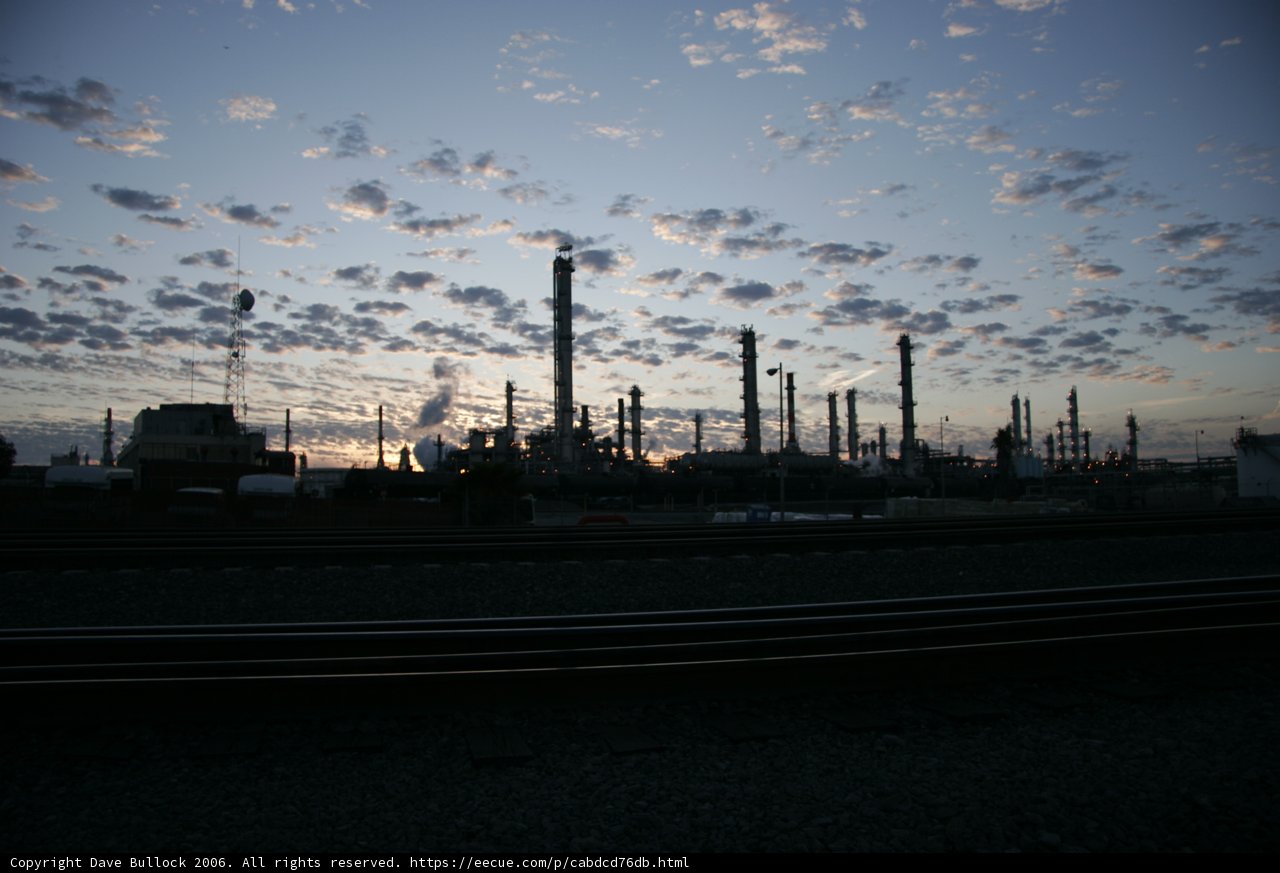 Sunset at the Refinery