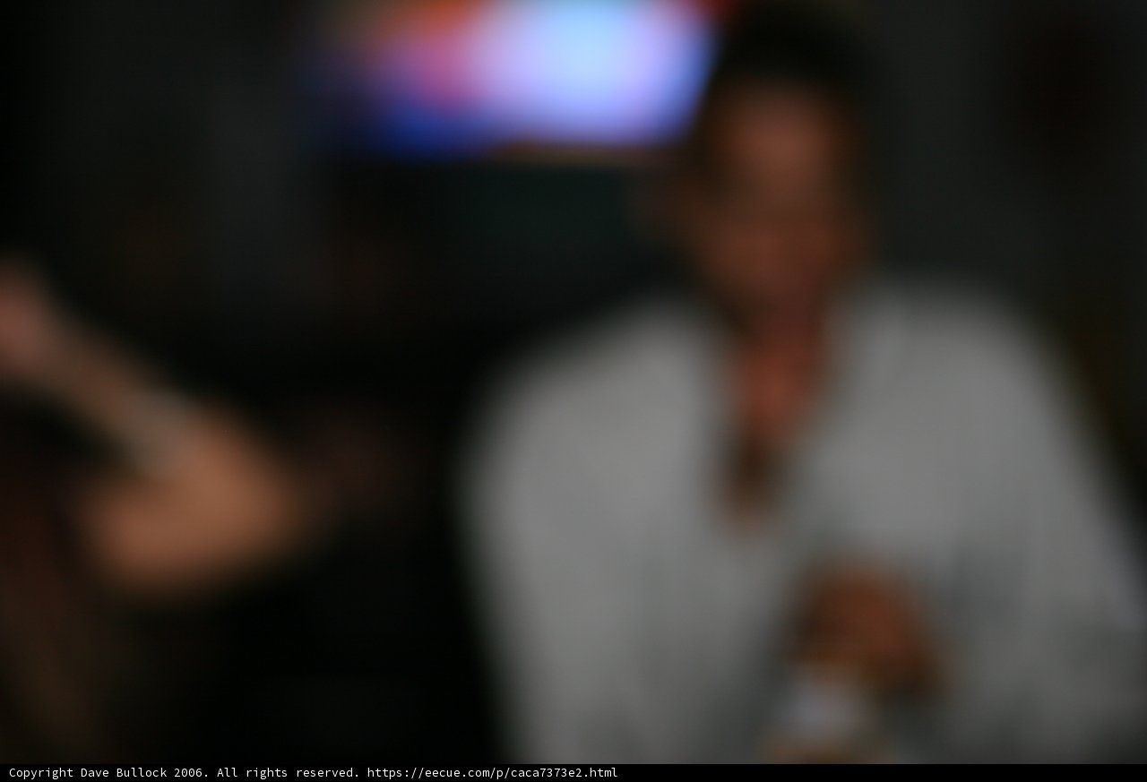 Blurred man and woman in a bar