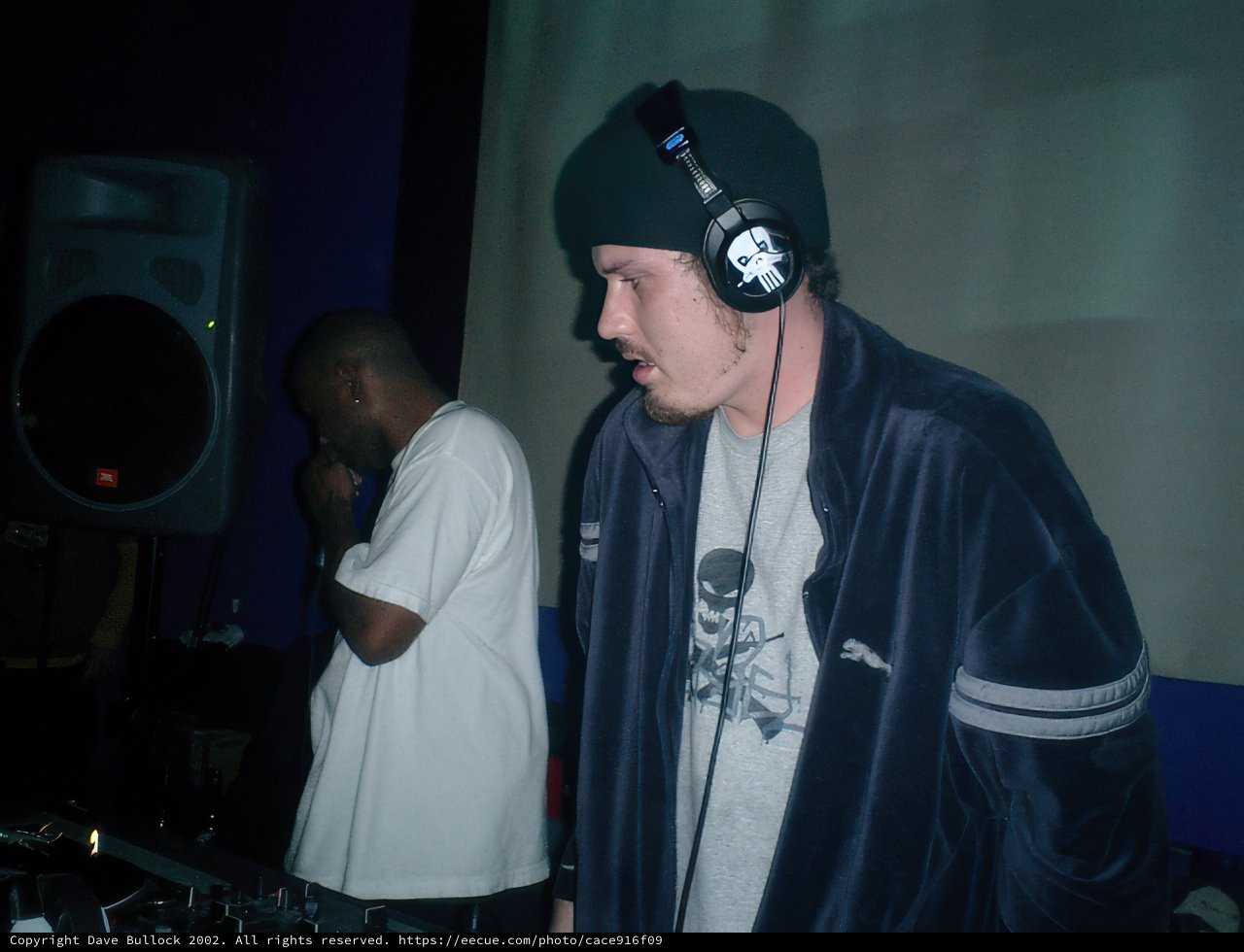 Two men jamming to the beat