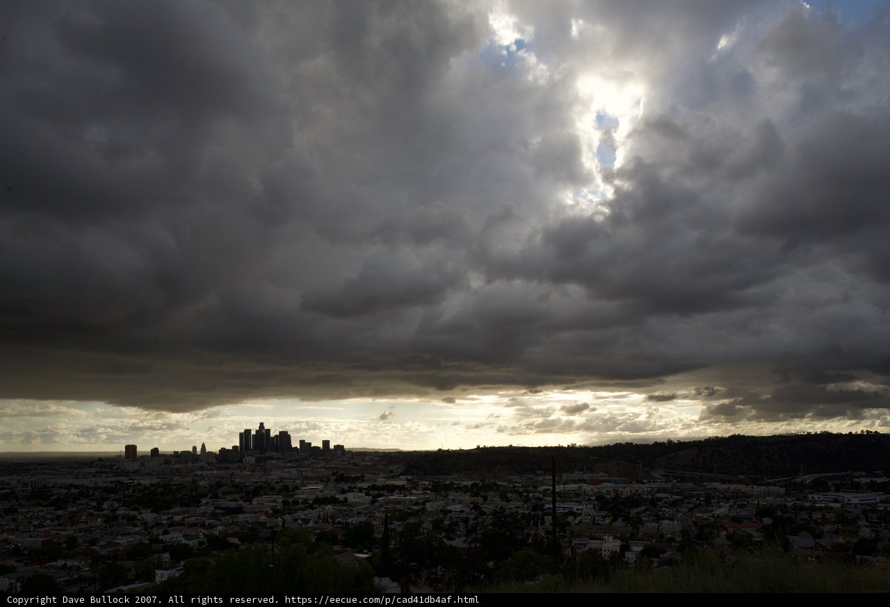 Cumulus Clouds Take Over LA Skyline