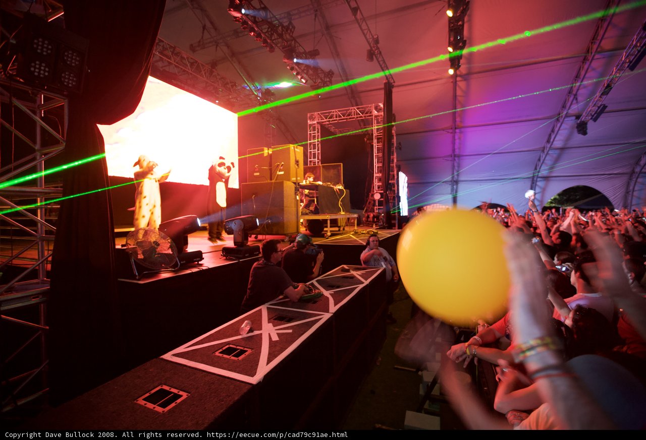 Balloon-Filled Concert Crowd