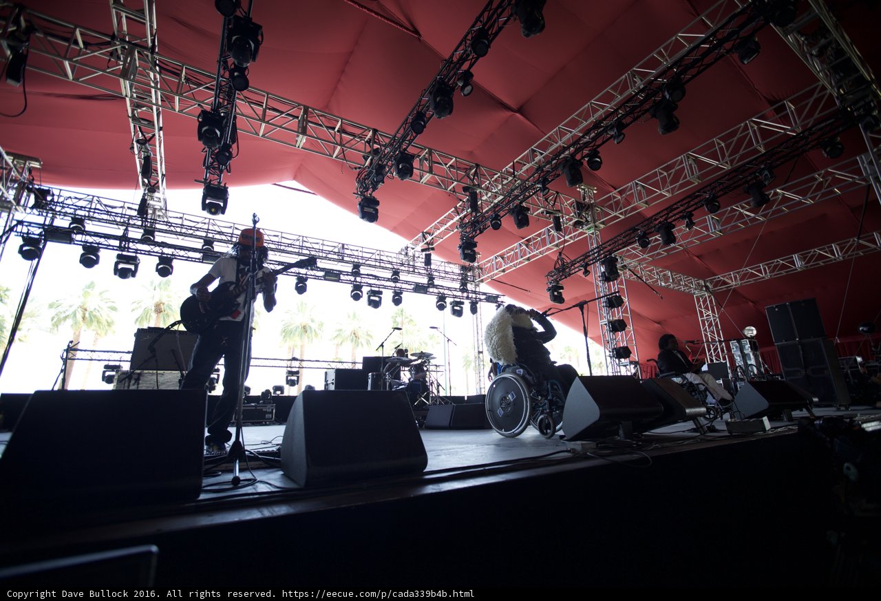 Band Rocks Coachella 2016 Stage under Red Tent