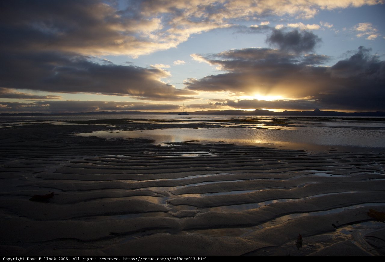 Low Tide Glow at Sunset