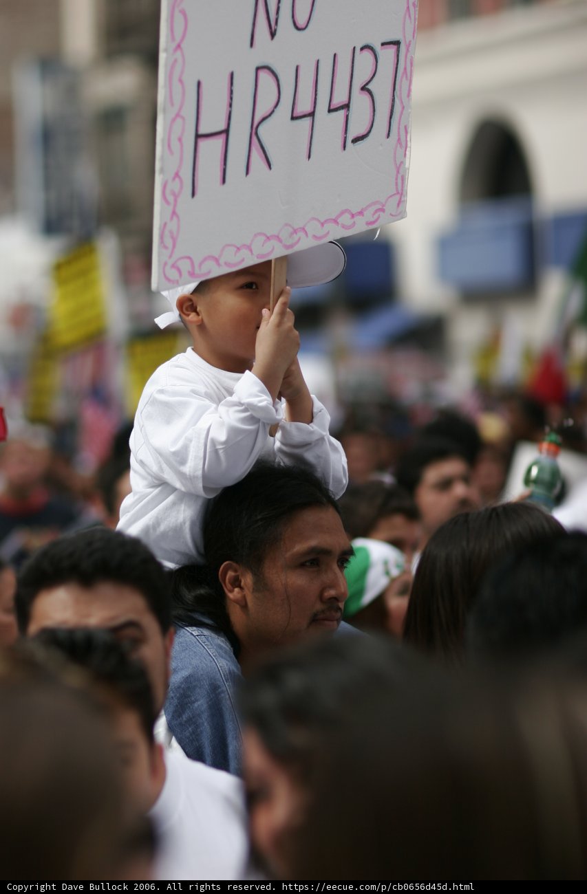 Man Protests Against HR4B