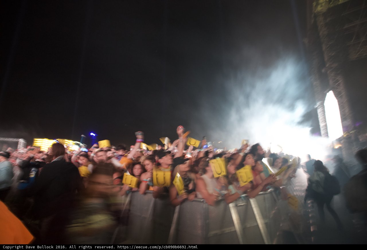 Lit Up Crowd at Coachella