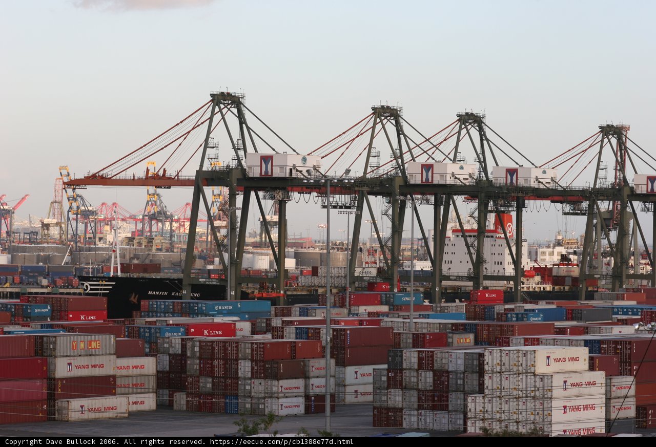 Container city at the waterfront