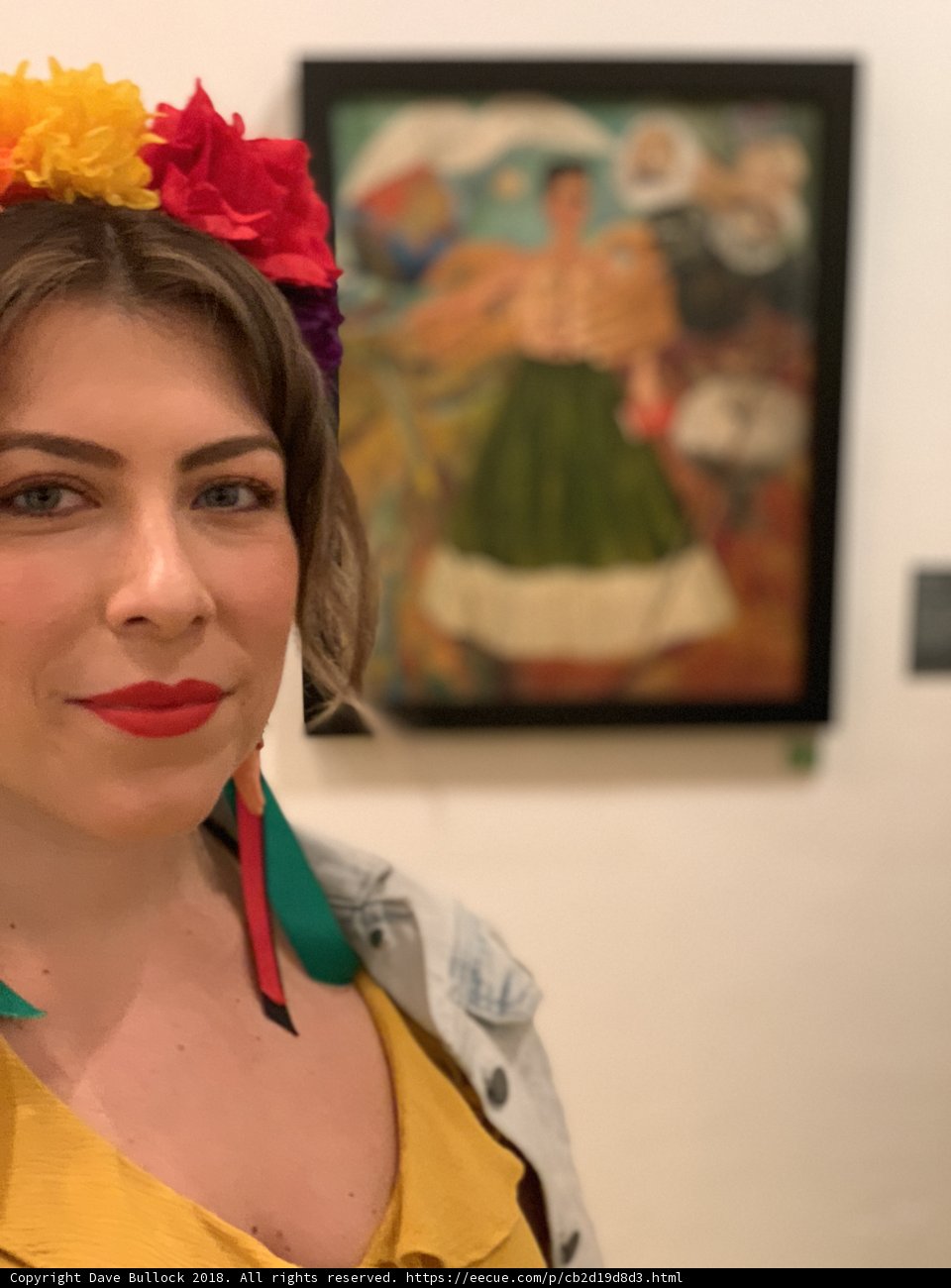 Mexican Flower Crown and Paintings