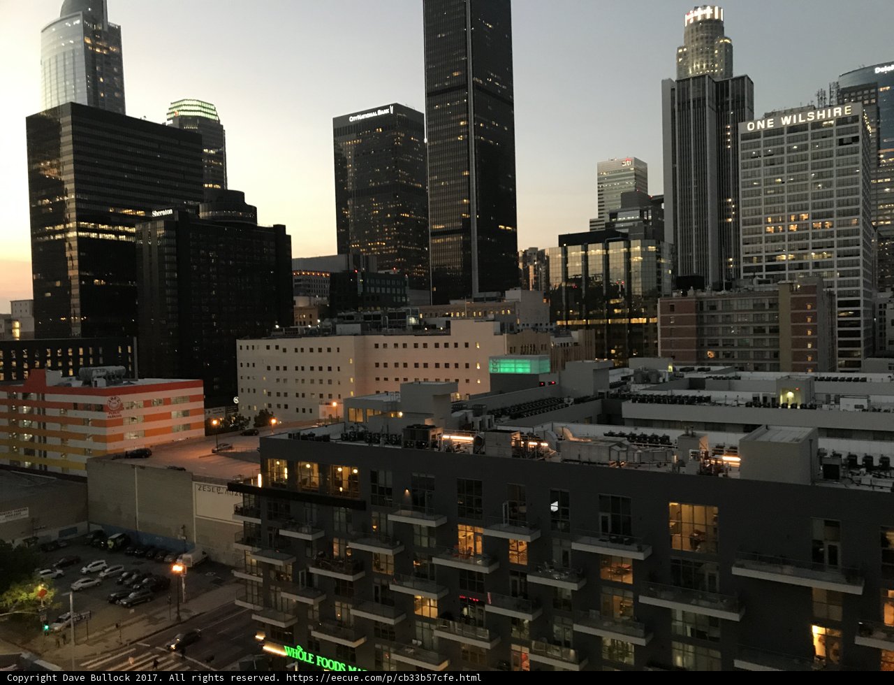 Beautiful Los Angeles Skyline at Dusk