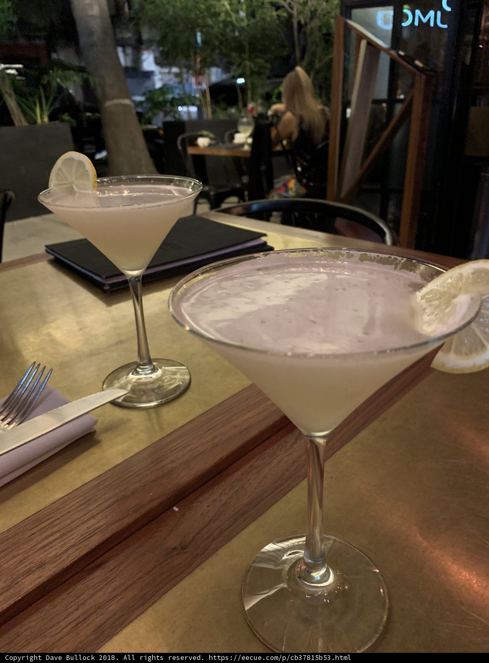 White Cocktail Glasses