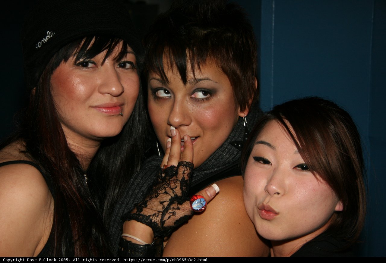 Three Women Striking a Pose