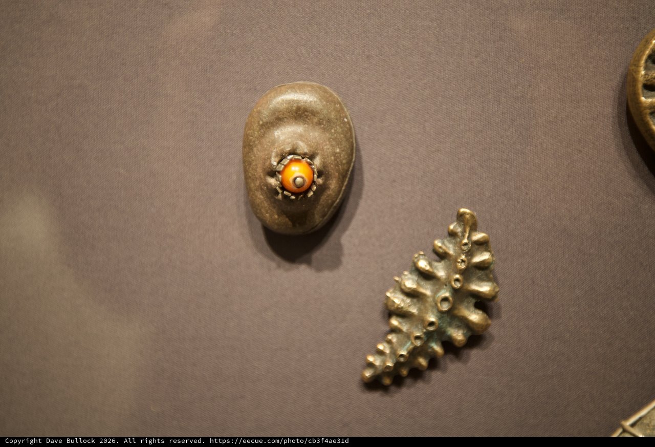 Ancient Metal Jewelry and Ornamental Artifacts Display