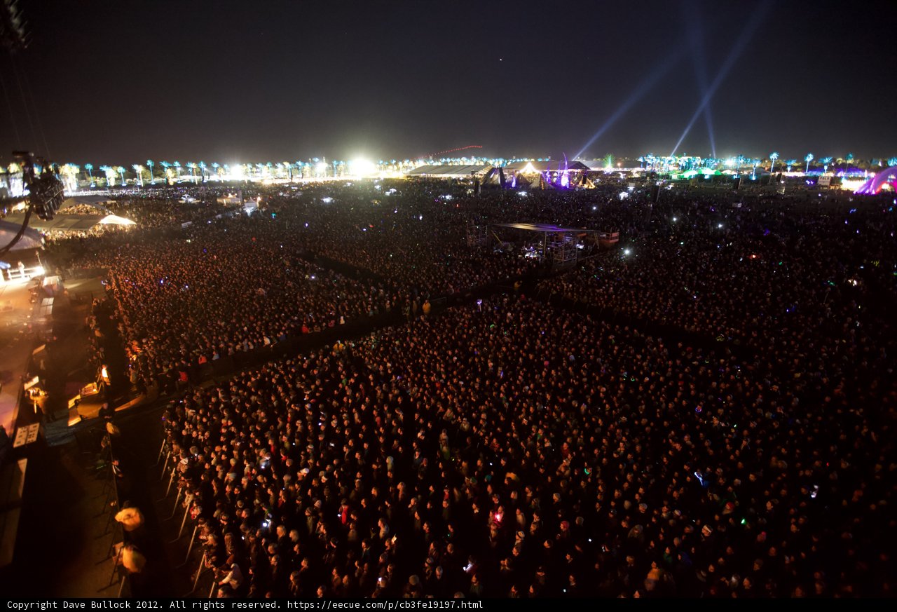 Night Lights and Flares: The Rocking Crowd at Coachella 2012