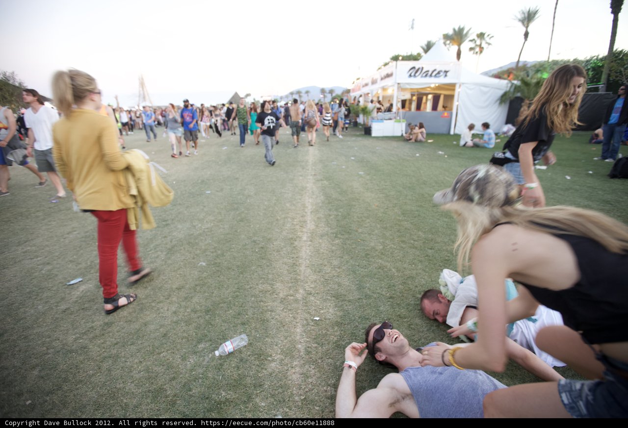 Resting at Coachella